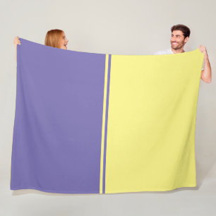 Lila en gele Complexe Blanket Fleece Deken