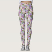 Lila en paarse leggings (Voorkant)