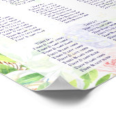 Lila en pony Sophisticated Wedding Poster (Hoek)