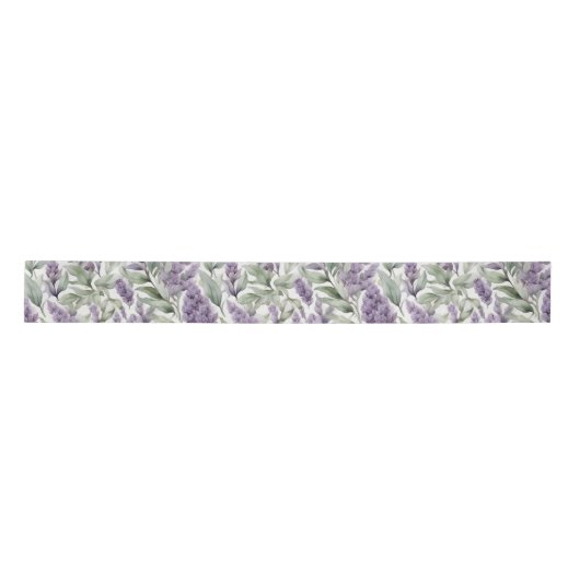Lila en Sage bloemendecoupage Lint (Voorkant)