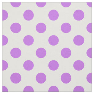 Lila en witte poka dots stof