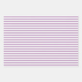 Lila en witte stripes Polka Dot Chevron Pattern Inpakpapier Vel (Voorkant)