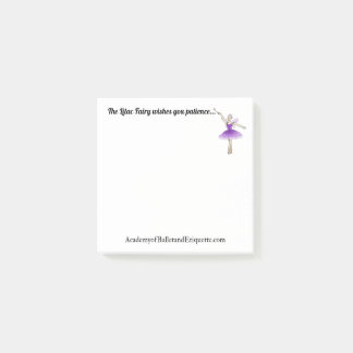 Lila Fairy wenst u geduld Post-It pad Post-it® Notes