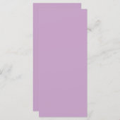 Lila flatmenu-Kaart Menu (Voorkant / Achterkant)