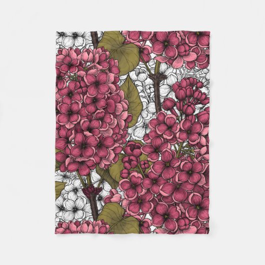 Lila Fleece Deken (Voorkant)