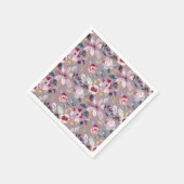 Lila Floral Servet (Hoek)