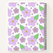 Lila Flowers Notitieboek (Achterkant)