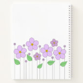 Lila Flowers Notitieboek (Achterkant)