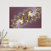 Lila - Fractal Poster (Keuken)