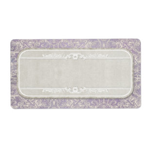 Lila Frans Regency Lace Etched Wedding Etiket