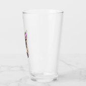 Lila Franse Bulldog Glas (Links)
