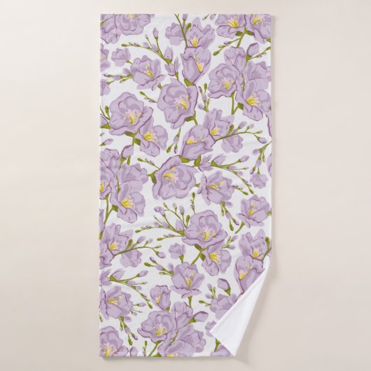 Lila Freesia Badhanddoek (Badhanddoek)