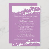 Lila gebied van de Uitnodiging van de Bridal van h (Voorkant / Achterkant)