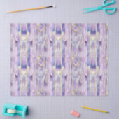 Lila Glas in lood Elegantie Tissuepapier (Craft)