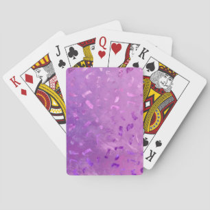 Lila glitter pokerkaarten