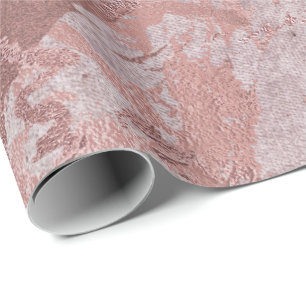 Lila grijs grungy marmer glanzend metallic streken cadeaupapier