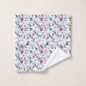 Lila handdoekset bad handdoek (Wasdoekje)