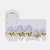 Lila Hydrangea Handgeschilderd Bedankdoosjes (Uitgevouwen)