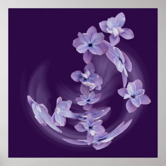 Lila in cirkel poster (Voorkant)