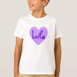 Lila in het Paars T-shirt