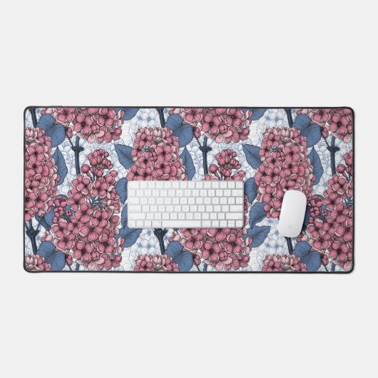 Lila in roze en blauw bureaumat (Keyboard & Muis)