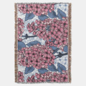 Lila in roze en blauw deken (Voorkant Verticaal)