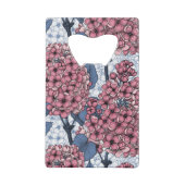 Lila in roze en blauw kredietkaart flessenopener (Achterkant)