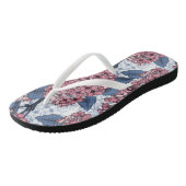 Lila in roze en blauw teenslippers (Schuin)