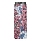 Lila in roze en blauw thermosbeker (Achterkant)