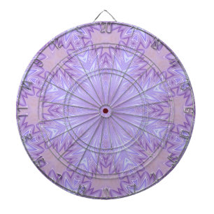 Lila Kerst van de Zijde Abstract Dartbord