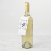 Lila  Label op moederdag flesfles (Schuin)