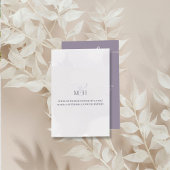 Lila Lavendel antwoord bruiloft Kaart QR-code