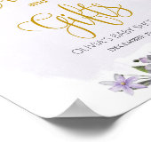 Lila Lavendel Kaarten en Geschenken Teken Poster (Hoek)