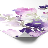 Lila lavendel wilde bloemen Custom Poster (Hoek)
