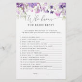 Lila lavender die het beste spel kent (Voorkant)