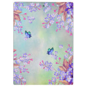 Lila lavender Flower Wedding Klembord (Achterkant)