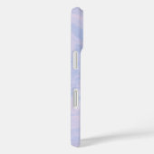 Lila Lavender Marble Elegant Monogram Naam Case-Mate iPhone Case (Achterkant / Rechts)