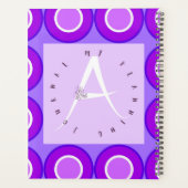 Lila letter A circulaire Planner (Achterkant)