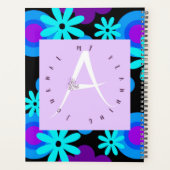 Lila letter A Flower Power Planner (Achterkant)