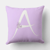 Lila letter A Kussen (Achterkant)