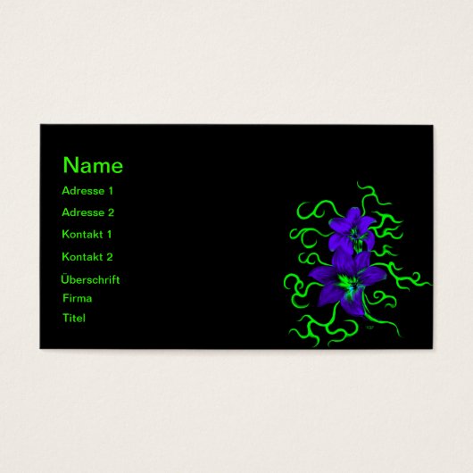 lila Lilie Blume (Devant)