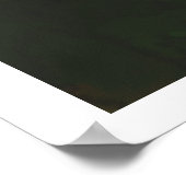 Lila lucht en berg poster (Hoek)