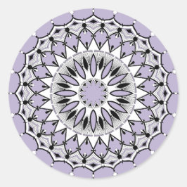 Lila Mandala (Design 1) Stickers