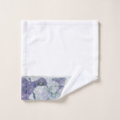 LILA MARBLE SILVER 2 BATHROOM TOWEL SET BAD HANDDOEK (Wasdoekje)