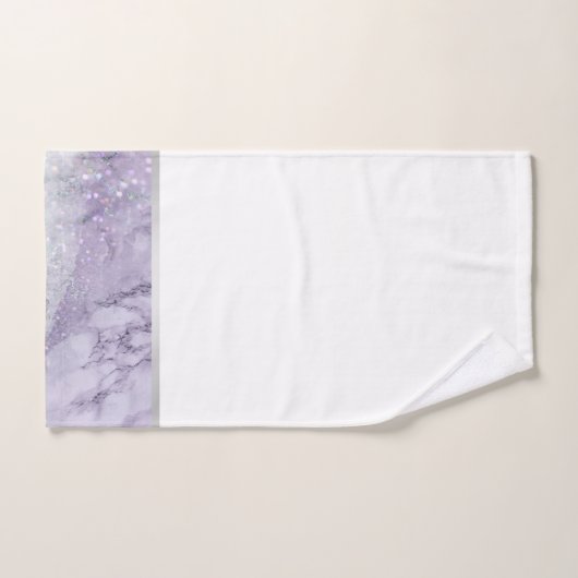 LILA MARBLE SILVER BATHROOM TOWEL SET BAD HANDDOEK (Handdoek)
