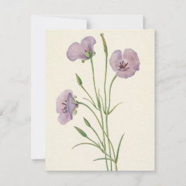 Lila Mariposa van Mary Vaux Walcott Notitiekaartje