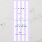 Lila menu Classic Stripe (Voorkant)