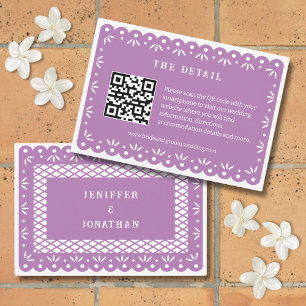 LILA MEXICAN PAPEL PICADO BEHUIZING KAART