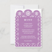 LILA MEXICAN PAPEL PICADO menu (Devant)