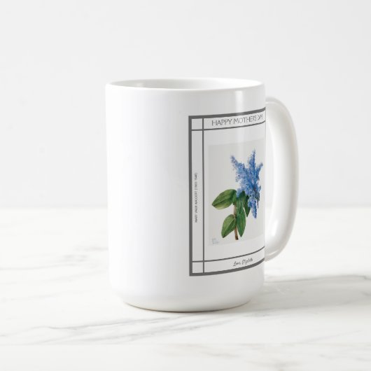 Lila  Mok van koffie op moederdag (Voorkant rechts)